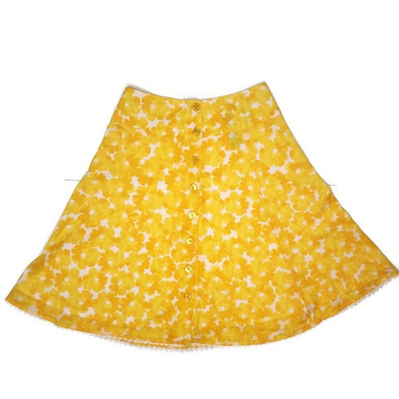 Jones New York signature yellow and white skirt - Picture 4 of 8